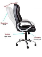KRISHTHA Director's Chair - High Back, Revolving, with Lumbar Support - Black