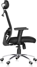 High Back Revolving Mesh Office Executive Ergonomic Chair with Adjustable Armrest & Headrest