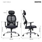 Matrix Mesh Ergonomics Head Rest Lumber Support High Back Office Chair