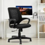 805 Medium Back Chair with Fixed Armrest High Cushioning - Mesh