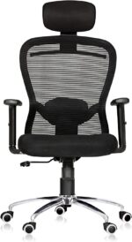 High Back Revolving Mesh Office Executive Ergonomic Chair with Adjustable Armrest & Headrest