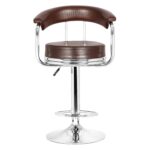 Stylish and functional chrome-finished bar stool with ergonomic support, 360° swivel, and adjustable height—ideal for bars, cafes, homes, and more.