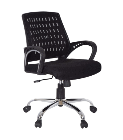 Ergonomic Office Chair - Adjustable, Swivel, Tilt & Lock Mechanism, Lumbar Support