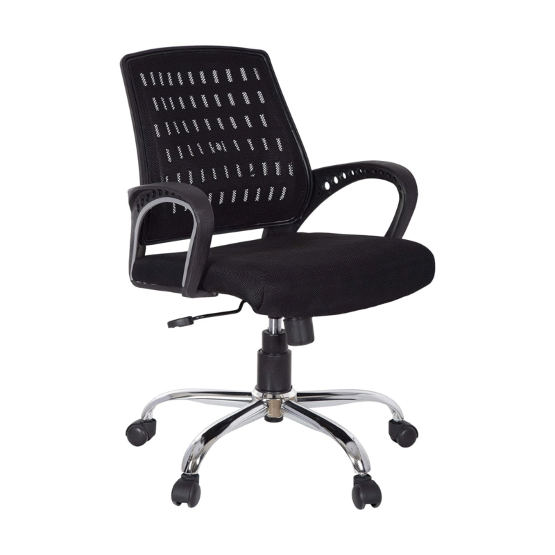 Ergonomic Office Chair - Adjustable, Swivel, Tilt & Lock Mechanism, Lumbar Support