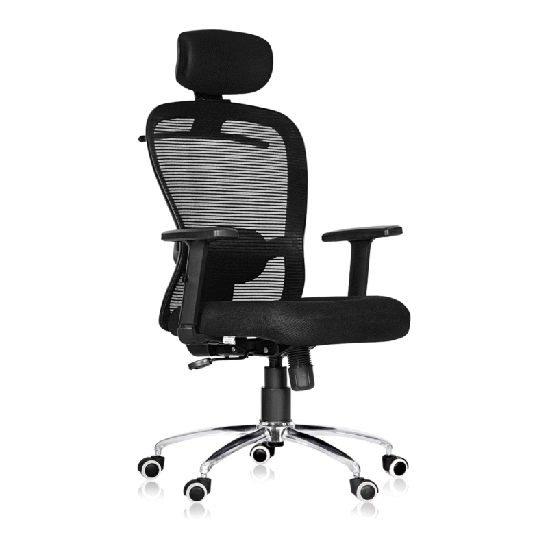 High Back Revolving Mesh Office Executive Ergonomic Chair with Adjustable Armrest & Headrest