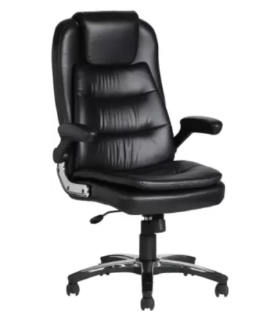 Krishtha Leatherette Office Adjustable Arm Chair Krishtha High Back Support Computer/Office Chair – Black