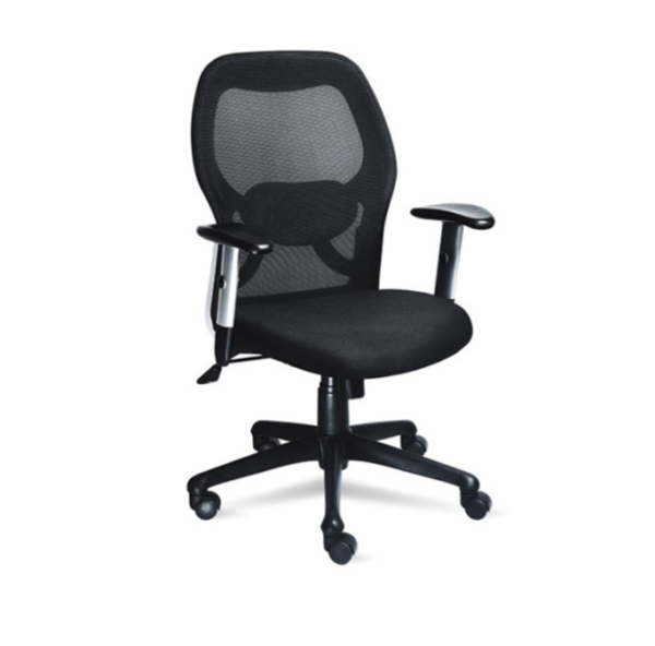 Krishtha Back Revolving Office Chairs Krishtha Full-Size Ergonomic Office Chair with Arm Rest 
