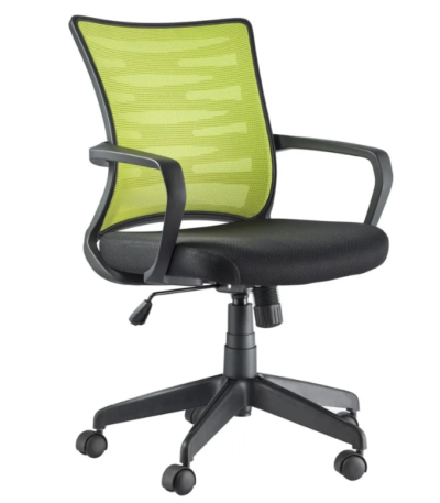 Krishtha Nylon Office Executive ChairKrishtha STC1075 Ergonomic Office Chair – Nylon Upholstery, Cushioned Mesh Back, High-Density Block Board Frame