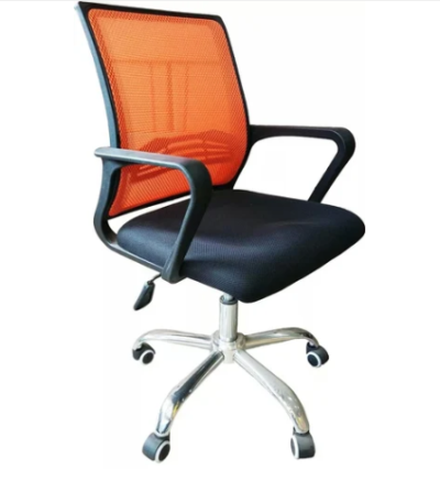 Krishtha Office Executive ChairKrishtha STC1076 Ergonomic Office Chair – Nylon Upholstery, Cushioned Mesh Back, High Density Block Board Frame