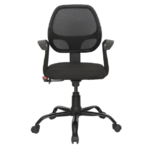 Krishtha Ergonomic Revolving Office ChairKrishtha Ergonomic Office Chair – Black, Polyethylene-Nylon-Iron Frame, Standard Size