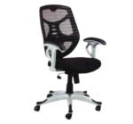 Krishtha Adjustable Arm ChairKrishtha STC1081 Ergonomic Office Chair – Natural Fiber Mesh with Adjustable Height & Locking Mechanism
