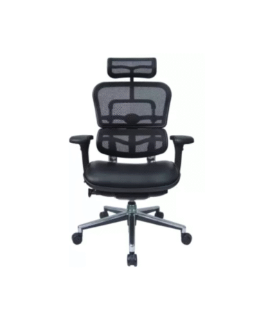 Krishtha Adjustable Armrests Leather Study Arm Chair Krishtha STC 1059 – Leather Office Chair with 5D Adjustable Armrests