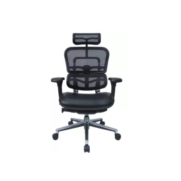 Krishtha Adjustable Armrests Leather Study Arm Chair Krishtha STC 1059 – Leather Office Chair with 5D Adjustable Armrests