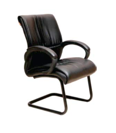 Krishtha Modern Office Furniture OfficeKrishtha Modern Office Chair – Black Polyethylene, Open Back Design, 165 x 200 cm
