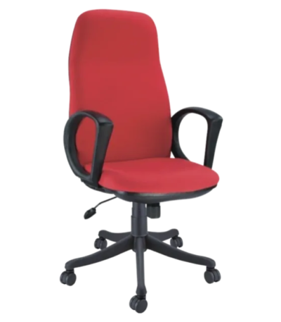 Krishtha Office Adjustable Arm ChairKrishtha STC-057 Executive Series Office Chair – Cushioned Fabric, Adjustable Height, Ergonomic Design, Cast Iron Frame
