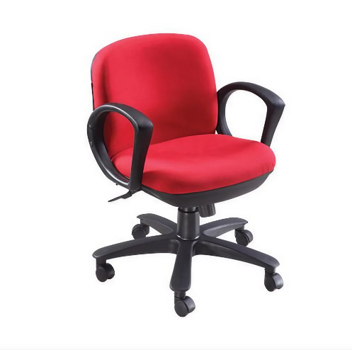 Krishtha Medium back Arm ChairKrishtha STC-058 Executive Series Chair – Fabric Upholstery, Adjustable Height, Ergonomic Design, Cast Iron Frame