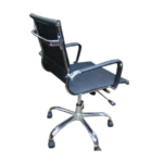 Krishtha Black Height Adjustable Office Chair Krishtha Low Back Fabric Office Chair