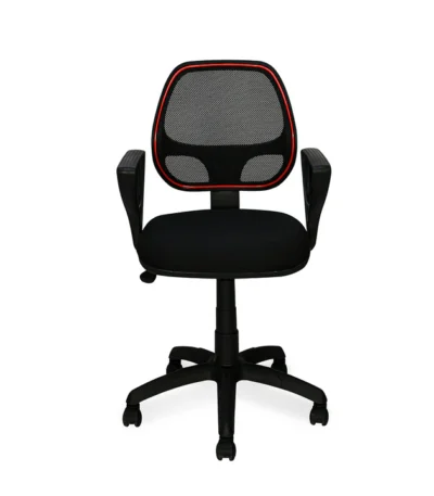 Nilkamal Calida Ergonomic Mesh Back Office Chair in Black with Push-Back Tilt, Adjustable Height, Cushioned Seat & BIFMA Certified Build – Ideal for Home and Corporate Use
