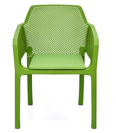 Nilkamal Caption Chair with Leatherette Cushion – Elegant Green Finish