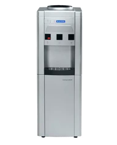 Blue Star BWD3FMRGA Water Dispenser with 15L Cooling Cabinet – Hot, Cold & Normal Water | SS304 Tank | Floor Standing