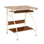 Nilkamal Alwin Computer Table / Laptop Desk / Office Table / Study Table – Walnut/Ivory, Engineered Wood