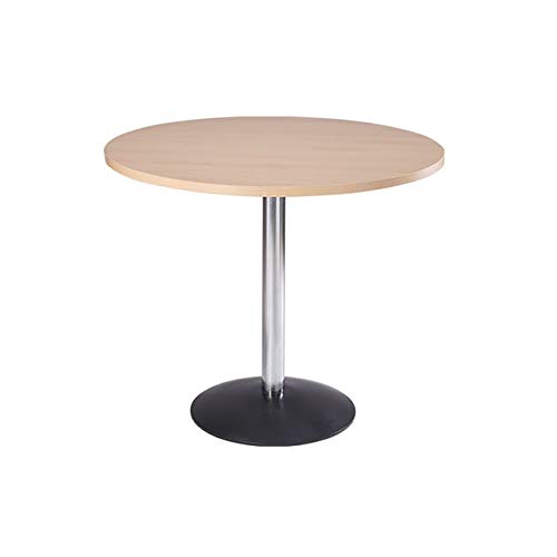 Amazing KRISHTHA Rectangular Table – Powder Coated Metal Frame with Pedestal Base (Brown)
