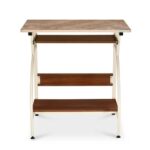 Nilkamal Alwin Computer Table / Laptop Desk / Office Table / Study Table – Walnut/Ivory, Engineered Wood