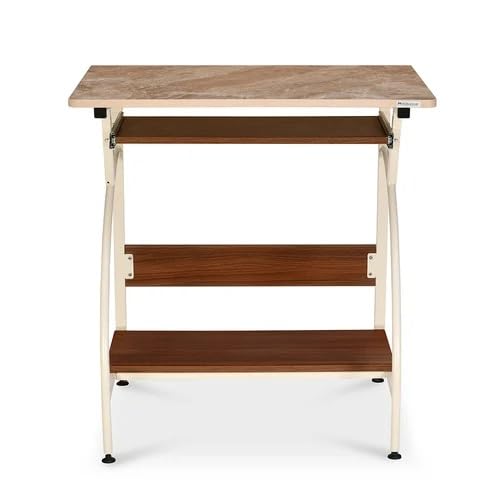 Nilkamal Alwin Computer Table / Laptop Desk / Office Table / Study Table – Walnut/Ivory, Engineered Wood