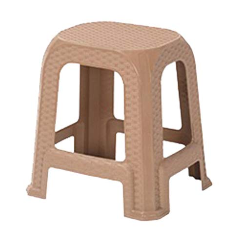 Nilkamal Plastic Stool – Dark Beige | Lightweight, Durable & Stackable | Multipurpose Stool for Home, Kitchen, Bathroom & Outdoor Use