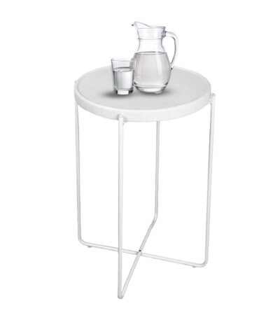 Krishtha Stefany XL PortaBrew Coffee Table – Foldable, Portable with Anti-Slip Feet & Easy-to-Clean Surface | Ideal for Home, Living Room & Office