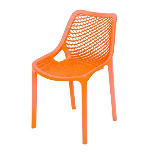 Nilkamal Vento Plastic Chair – Orange | Ergonomic, Stackable & Weather‑Resistant Chair for Home, Office & Outdoor Use