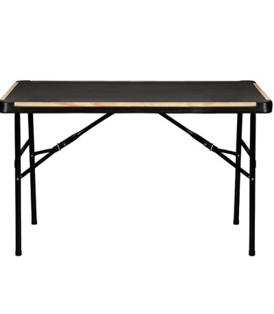 Nilkamal Feast Foldable Table – Blow Moulded, Sturdy Metal Frame, Brown | Ideal for Indoor & Outdoor Use