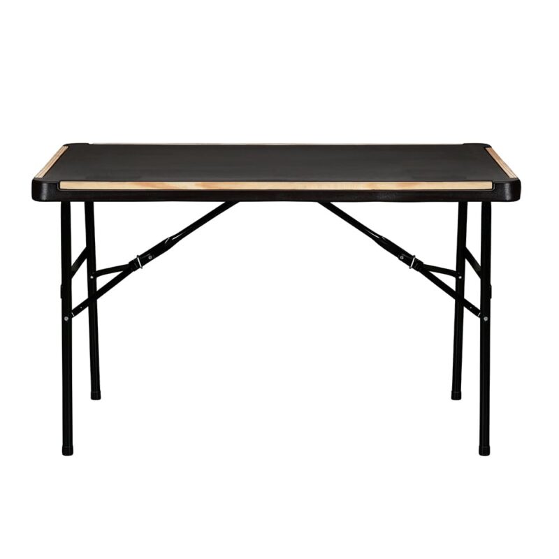 Nilkamal Feast Foldable Table – Blow Moulded, Sturdy Metal Frame, Brown | Ideal for Indoor & Outdoor Use