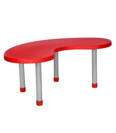 Nilkamal Smilo Kids Activity Table – Crate Red | Multipurpose Bean-Shaped Table for Play & Learning Spaces