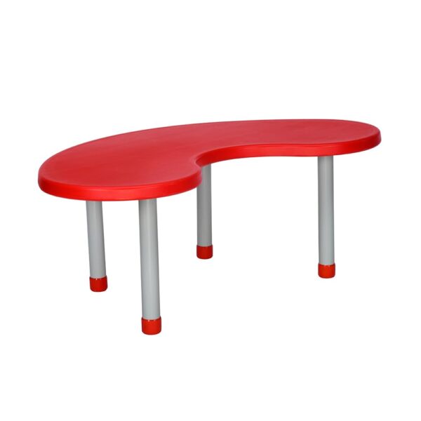 Nilkamal Smilo Kids Activity Table – Crate Red | Multipurpose Bean-Shaped Table for Play & Learning Spaces