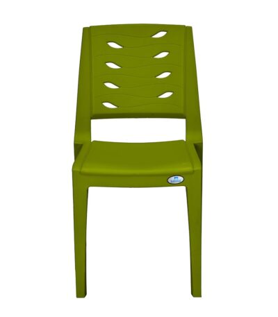 Nilkamal Fern Plastic Chair – Green | Stackable Polypropylene Chair for Home, Office & Outdoor Use