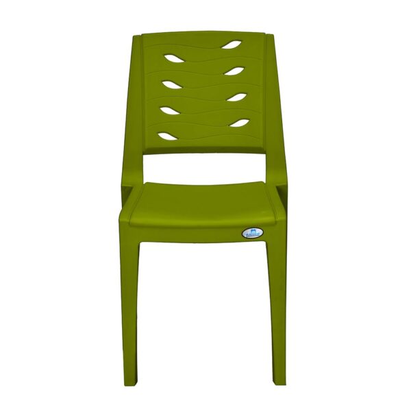 Nilkamal Fern Plastic Chair – Green | Stackable Polypropylene Chair for Home, Office & Outdoor Use