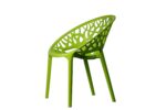Nilkamal Stylee Ventral Arm Chair – Lime Green | 100% Polypropylene | Stackable & Dust-Free | Indoor & Outdoor Use