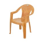 Nilkamal Plastic Mid Back Chair | Stackable Polypropylene Chair for Home, Office, and Outdoor Use | Durable & Lightweight (Pearwood Finish)