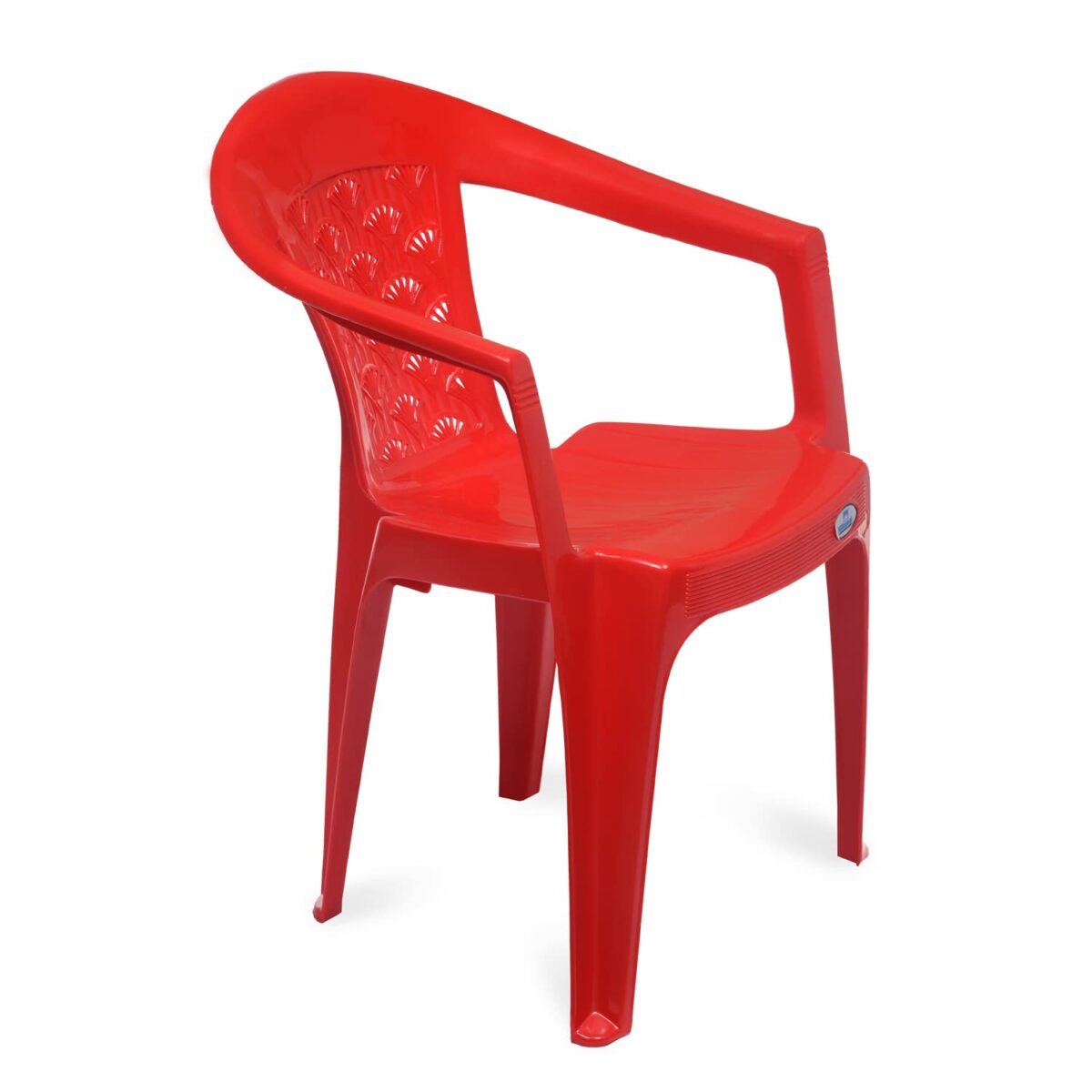 Nilkamal Plastic Mid Back with Arm Chair | Stackable Chair for Home, Dining Room, Bedroom, Kitchen, Living Room, Office, Outdoor & Garden | Dust-Free Finish | 100% Polypropylene