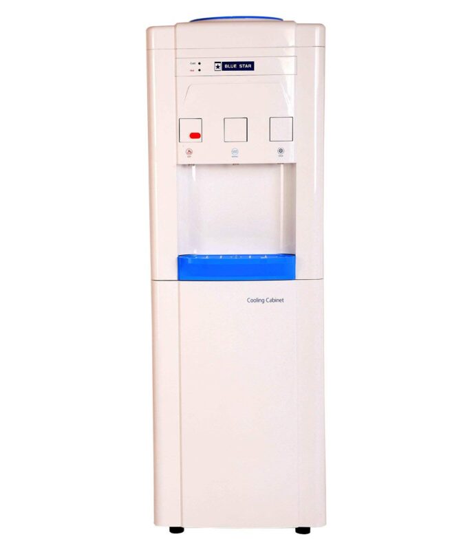 Buy Blue Star BWD3FMRGA Water Dispenser with 14L Cooling Cabinet – Hot, Cold & Normal Water | SS304 Tank