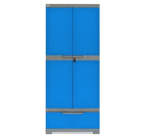 Nilkamal Freedom Plastic Storage Cabinet | Multipurpose Wardrobe with Shelves | For Clothes, Crockery, Home & Office Use