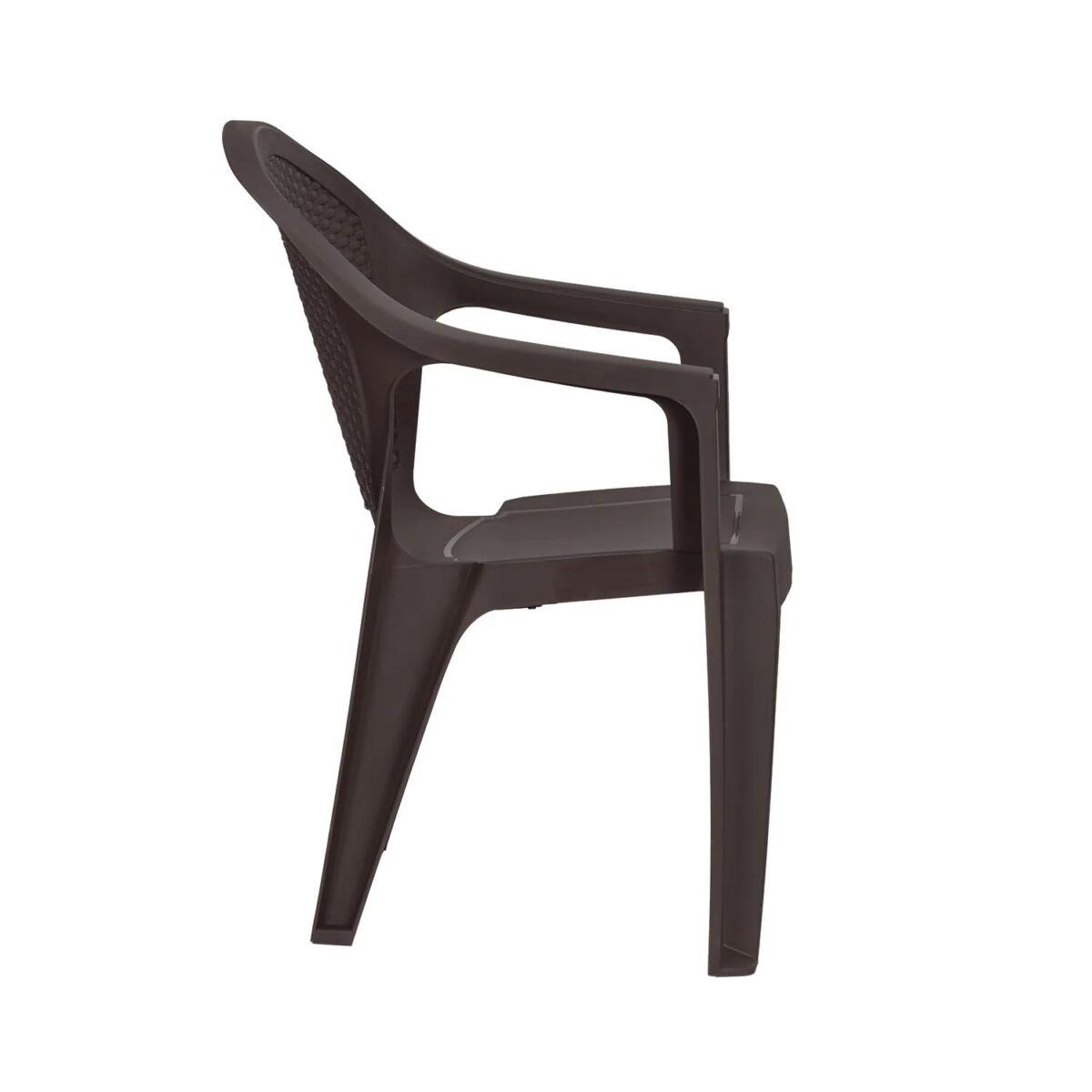 Nilkamal Exotica Plastic Chair | Season Rust Brown | Strong & Sturdy Chair for Dining Room, Living Room, Balcony, Patio, Office & Outdoor Use
