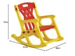 Nilkamal Toy Rocker Kids Chair – Yellow & Red | Fun Rocking Chair for Toddlers | Safe, Durable & Ergonomic | Indoor-Outdoor Use