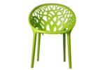 Nilkamal Stylee Ventral Arm Chair – Lime Green | 100% Polypropylene | Stackable & Dust-Free | Indoor & Outdoor Use