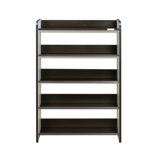 Nilkamal Itsy 5-Tier Shoe Rack – Modern White & Wenge Finish, Engineered Wood, Holds up to 15 Pairs, Ideal for Entryway, Hallway, Closet & Office