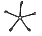 KRISHTHA Universal Nylon Chair Base with Caster Wheels – Shining Matt Black Finish