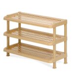 Nilkamal 3-Tier Multipurpose Plastic Storage Organizer – Marble Beige | Space-Saving Shelf for Home, Office, Kitchen, Bathroom & Shoe Rack Use | Durable & Easy to Assemble