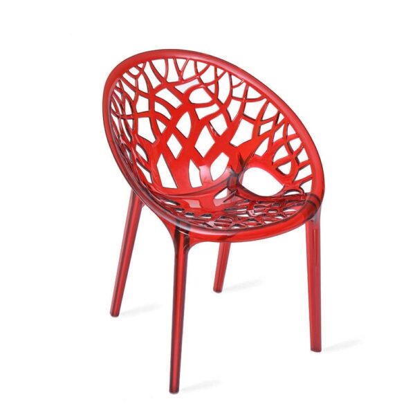 Nilkamal CRYSTALPC Plastic Mid Back Chair – 100% Polypropylene, Stackable & Dust-Free for Home, Office & Outdoor Use