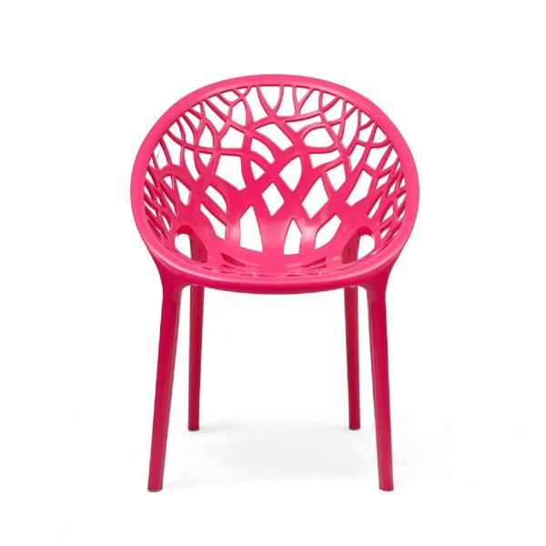Nilkamal Compatible Crystal Plastic Chair – Pink | Stylish & Durable | Adjustable Height | Perfect for Home & Office